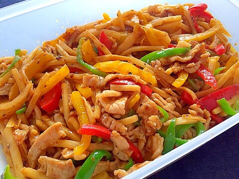 【作り置き 常備菜】オイスターソースで!青椒肉絲